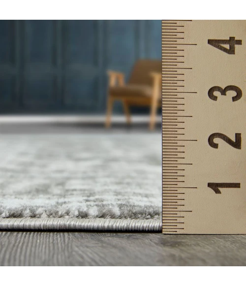 Loomaknoti Rhane Alvner Gray/Cream ER018 9 ft. 10 in. X 12 ft. 10 in. Rectangle Rug