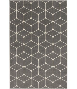 Loomaknoti Tecopa Shamid Gray/White ETR09GRW85 9 ft. 10 in. X 12 ft. 10 in. Rectangle Rug