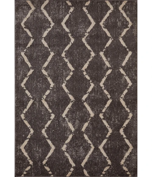 Loomaknoti Kissandrah Brynder Brown/Beige EKI001 5 ft. 3 in. X 7 ft. 3 in. Rectangle Rug