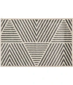 Loomaknoti Tecopa Symenia Gray/White ETR10GRW50 4 ft. X 6 ft. Rectangle Rug