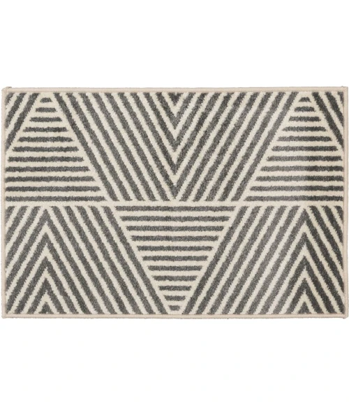 Loomaknoti Tecopa Symenia Gray/White ETR10GRW20 3 ft. 3” X 5 ft. 3” Rectangle Rug