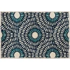 Loomaknoti Tecopa Ferley Blue/White ETR04BWH08 2 ft. X 3 ft. Rectangle Rug