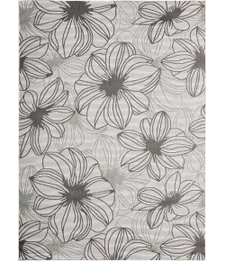 Loomaknoti Breyleigh Cerimia Cream/Gray EB007 7 ft. 10 in. X 9 ft. 10 in. Rectangle Rug