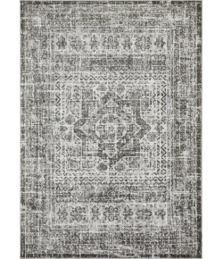 Loomaknoti Rhane Aberd Gray/Cream ER007 5 ft. 3 in. X 7 ft. 3 in. Rectangle Rug