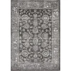 Loomaknoti Rhane Vaild Gray/Cream ER006 5 ft. 3 in. X 7 ft. 3 in. Rectangle Rug