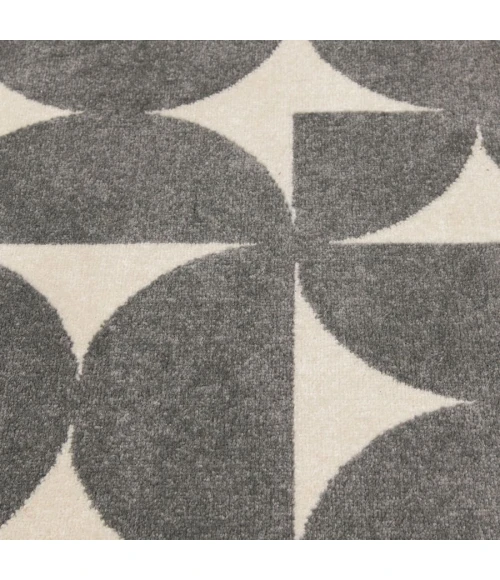 Loomaknoti Tecopa Sevella Gray/White ETR07GRW08 2 ft.  X 3 ft.  Rectangle Rug