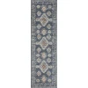 Loomaknoti Alsbrooke Temarnie Blue/Cream EA007 2 ft. X 6 ft. 7 in. Rectangle Rug