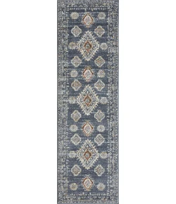 Loomaknoti Alsbrooke Temarnie Blue/Cream EA007 2 ft. X 6 ft. 7 in. Rectangle Rug