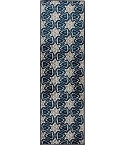 Loomaknoti Tecopa Kerin Blue/White ETR02BWH12 2 ft. X 6 ft. 7 in. Rectangle Rug
