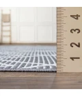 Loomaknoti Breyleigh Calvyn Gray/Cream EB004 3 ft. X 5 ft. Rectangle Rug
