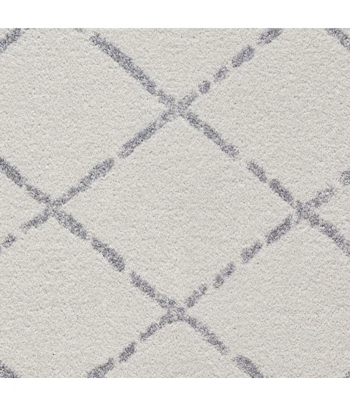 Loomaknoti Kissandrah Bennita Cream/Gray EKI006 4 ft. X 6 ft. Rectangle Rug