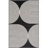 Loomaknoti Tecopa Milburm Black/White ETR05BLW85 9 ft. 10 in. X 12 ft. 10 in. Rectangle Rug