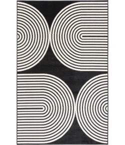 Loomaknoti Tecopa Milburm Black/White ETR05BLW85 9 ft. 10 in. X 12 ft. 10 in. Rectangle Rug