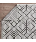 Loomaknoti Breyleigh Charske Cream/Gray EB002 5 ft. 3 in. X 7 ft. 3 in. Rectangle Rug
