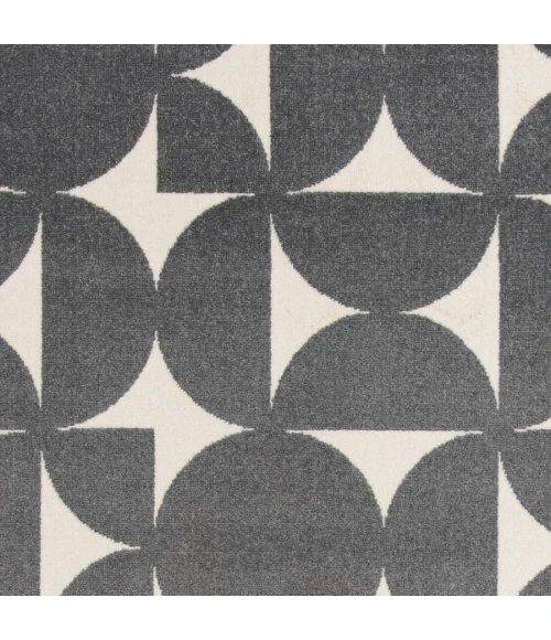 Loomaknoti Tecopa Sevella Gray/White ETR07GRW08 2 ft.  X 3 ft.  Rectangle Rug