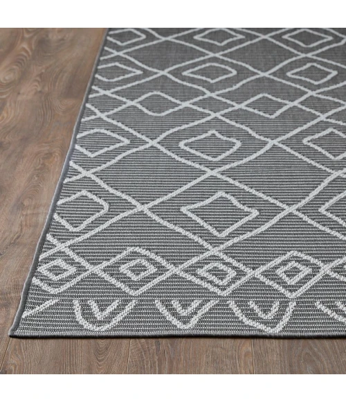 Loomaknoti Breyleigh Calvyn Gray/Cream EB004 3 ft. X 5 ft. Rectangle Rug