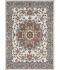 Loomaknoti Alsbrooke Amrenta Cream/Blue EA001 5 ft. 3 in. X 7 ft. 3 in. Rectangle Rug