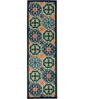 Loomaknoti Tecopa Nerleno Blue/Orange ETR01MI12 2 ft.  X 6 ft. 7” Rectangle Rug