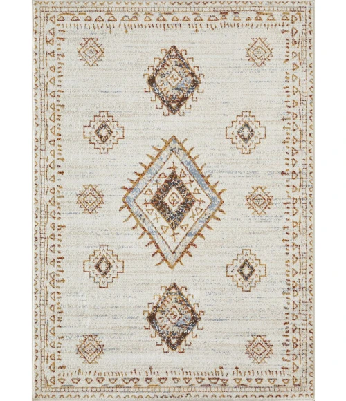 Loomaknoti Alsbrooke Temarnie Cream/Beige EA007 4 ft. X 6 ft. Rectangle Rug