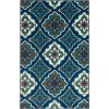 Loomaknoti Tecopa Turberry Blue/White ETR16BWH65 7 ft. 10 in. X 9 ft. 10 in. Rectangle Rug