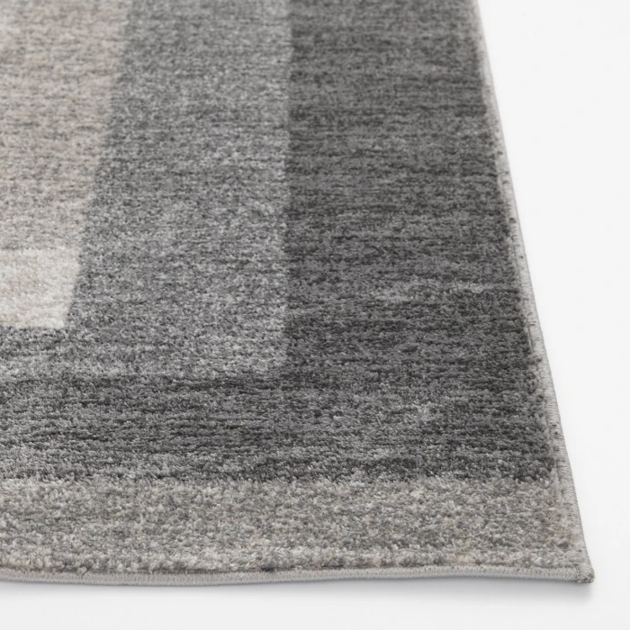 Central Oriental Adore Cement/Greige Geometric 7ft.10in. x 9ft.10in. Rect. Rug