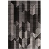 Central Oriental Apex Black/Gray Geometric 5ft. x 7ft.3in. Rect. Rug