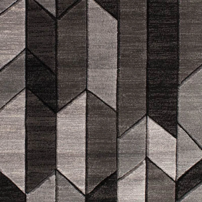 Central Oriental Apex Black/Gray Geometric 7ft.10in. x 9ft.10in. Rect. Rug