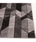 Central Oriental Apex Black/Gray Geometric 7ft.10in. x 9ft.10in. Rect. Rug