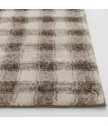 Central Oriental Erin & Ben _ Adley Linen/Chocolate Plaid 7ft.10 x 9ft.10in. Rect. Rug