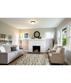 Central Oriental Erin & Ben _ Adley Linezure Abstract 7ft.10in. x 9ft.10in. Rect. Rug