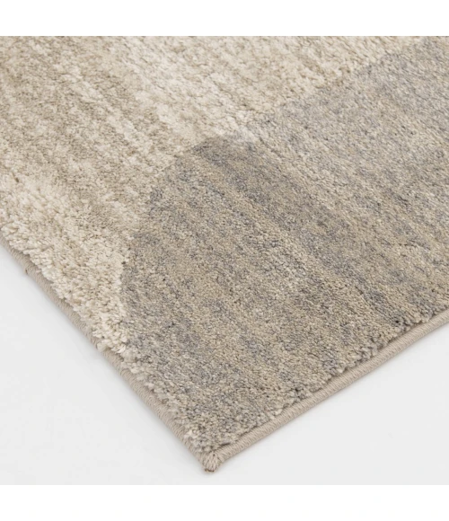 Central Oriental Stonington Oatmeal/Coconut Geometric 5ft. x 7ft.6in. Rect. Rug