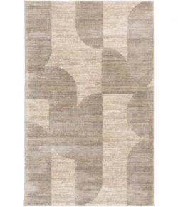 Central Oriental Stonington Oatmeal/Coconut Geometric 7ft.10in. x 9ft.10in. Rect. Rug