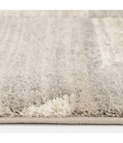 Central Oriental Stonington Oatmeal/Coconut Geometric 5ft. x 7ft.6in. Rect. Rug