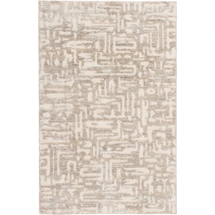 Central Oriental Stonington Coconut/Lace Abstract 7ft.10in. x 9ft.10in. Rect. Rug