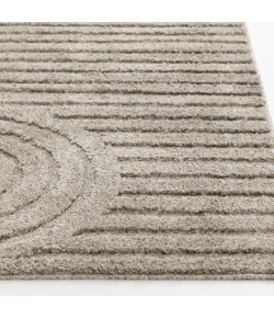 Central Oriental Aubry Frost Grey Abstract 5ft. x 7ft. Rect. Rug