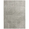 Central Oriental Aubry Frost Grey Abstract 5ft. x 7ft. Rect. Rug