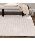 Central Oriental Bebel Faux Fur Ivory Solid 7ft.6in. x 9ft.6in. Rect. Rug