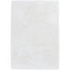 Central Oriental Belgian Faux Fur White Solid 7ft.6in. x 9ft.6in. Rect. Rug