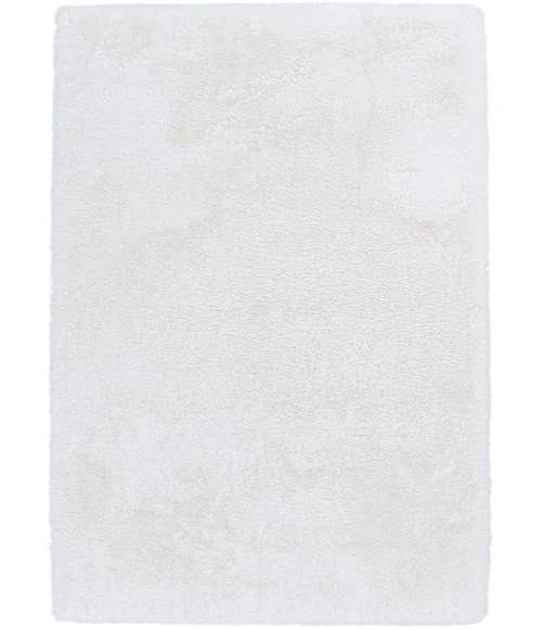 Central Oriental Belgian Faux Fur White Solid 5ft. x 7ft. Rect. Rug