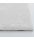 Central Oriental Belgian Faux Fur White Solid 5ft. x 7ft. Rect. Rug