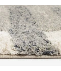 Central Oriental Stonington Coconut/Zinc Geometric 7ft.10in. x 9ft.10in. Rect. Rug