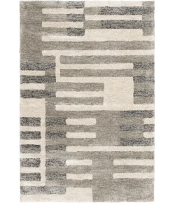 Central Oriental Stonington Coconut/Zinc Geometric 7ft.10in. x 9ft.10in. Rect. Rug