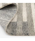 Central Oriental Stonington Coconut/Zinc Geometric 7ft.10in. x 9ft.10in. Rect. Rug