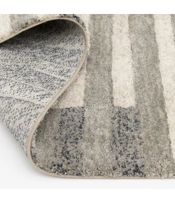 Central Oriental Stonington Coconut/Zinc Geometric 7ft.10in. x 9ft.10in. Rect. Rug