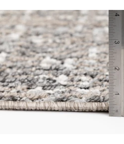 Central Oriental Callie Brown/Grey Abstract 24in. x 36in. Rect. Rug