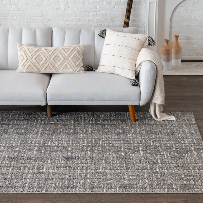 Central Oriental Callie Brown/Grey Abstract 24in. x 36in. Rect. Rug