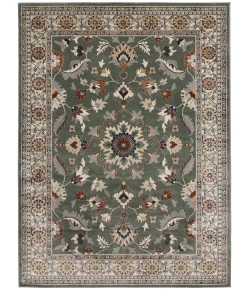 Central Oriental Canyon Spring/Alabaster Oriental/Traditional 9in. x 33in. Rect. Rug