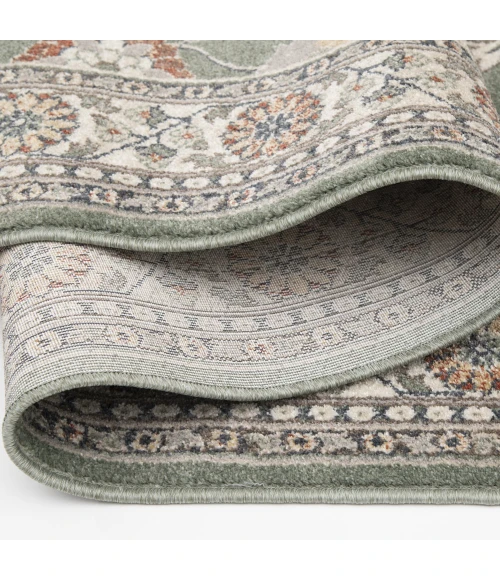 Central Oriental Canyon Spring/Alabaster Oriental/Traditional 7ft. 3in. x 10ft. 10in. Rect. Rug