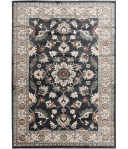 Central Oriental Canyon Vintage Blue/Storm Oriental/Traditional 9in. x 33in. Rect. Rug