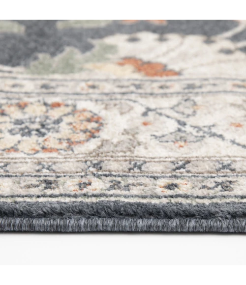 Central Oriental Canyon Vintage Blue/Storm Oriental/Traditional 7ft. 3in. x 10ft. 10in. Rect. Rug